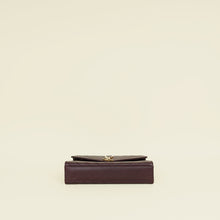 YSL Burgundy Chevron Satchel Flap Medium Shoulder Bag