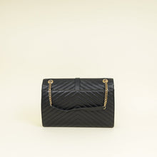 YSL Black Monogram Envelope Large Satchel Bag