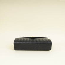 YSL Black Monogram Envelope Large Satchel Bag