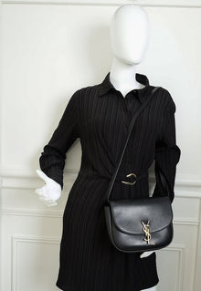 YSL Black Kaia Satchel Shoulder Bag