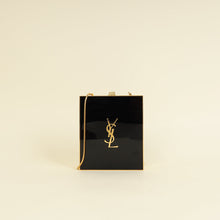 YSL Black Tuxedo Box Plexiglass Minaudiere Bag