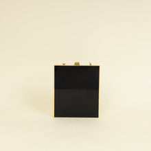 YSL Black Tuxedo Box Plexiglass Minaudiere Bag
