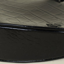 YSL Black Crocodile Embossed Heart Tassel Clutch