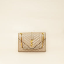 YSL Nude Mix Quilted Envelope Medium Shoulder Bag