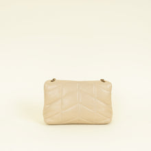 YSL Beige Puffer Toy Shoulder Bag