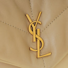 YSL Beige Puffer Toy Shoulder Bag