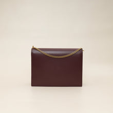 YSL Burgundy Cassandra Medium Flap Shoulder Bag