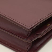 YSL Burgundy Cassandra Medium Flap Shoulder Bag
