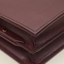 YSL Burgundy Cassandra Medium Flap Shoulder Bag