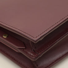 YSL Burgundy Cassandra Medium Flap Shoulder Bag