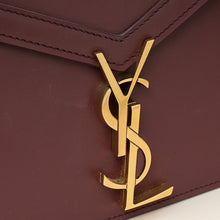 YSL Burgundy Cassandra Medium Flap Shoulder Bag