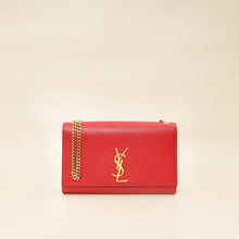 YSL Red Monogram Kate Medium Flap Shoulder Bag