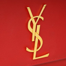 YSL Red Monogram Kate Medium Flap Shoulder Bag