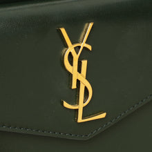 YSL Forest Green Uptown Small Tote Top Handle Bag