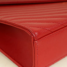 YSL Red Monogram Envelope Satchel Large Bag