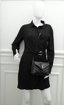 YSL Black Toy Loulou Shoulder Bag