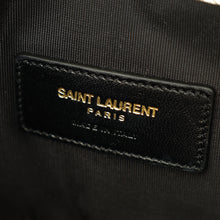 YSL Metallic Gold Monogram Chevron Envelope Chain Wallet