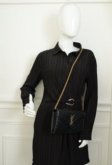 YSL BLack Cassandre Wallet on Chain