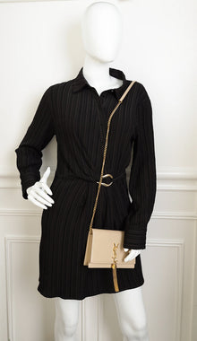 YSL Beige Kate Tassel Chain Wallet