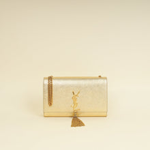 YSL Metallic Gold Kate Tassel Medium Chain Bag