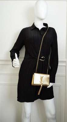 YSL Metallic Gold Kate Tassel Mini Shoulder Bag