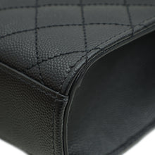 YSL Black Mix Quilted Envelope Medium Shoulder Bag