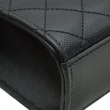 YSL Black Mix Quilted Envelope Medium Shoulder Bag