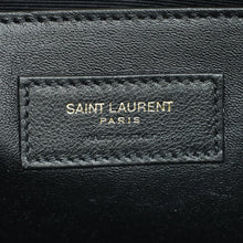 YSL Blanc Vintage Croco Embossed Kate Tassel Medium Bag