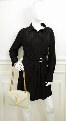 YSL Blanc Vintage Mix Quilted Envelope Medium Shoulder Bag