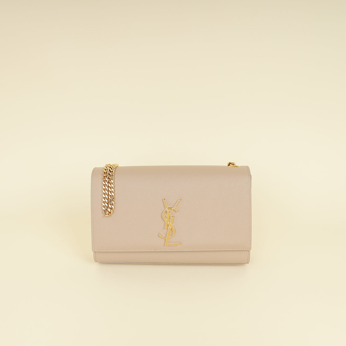 YSL Beige Monogram Kate Medium Shoulder Bag