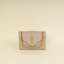 YSL Nude Mix Quilted Envelope Medium Shoulder Bag