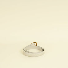 YSL Blanc Vintage Cassandre Thin Buckle Belt