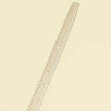 YSL Blanc Vintage Cassandre Thin Buckle Belt
