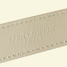 YSL Blanc Vintage Cassandre Thin Buckle Belt