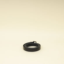 YSL Black Cassandre Thin 20mm Belt w/ Square Buckle