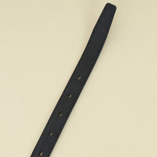 YSL Black Cassandre Thin 20mm Belt w/ Square Buckle