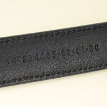 YSL Black Cassandre Thin 20mm Belt w/ Square Buckle