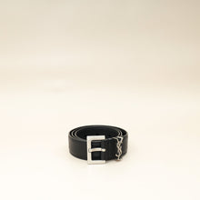 YSL Black Cassandre Thin Buckle 20mm Belt