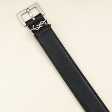 YSL Black Cassandre Thin Buckle 20mm Belt