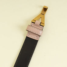 YSL Pink Y Logo Buckle Belt 34