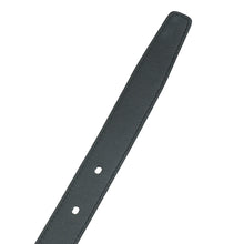 YSL Black Cassandre Thin Buckle Belt