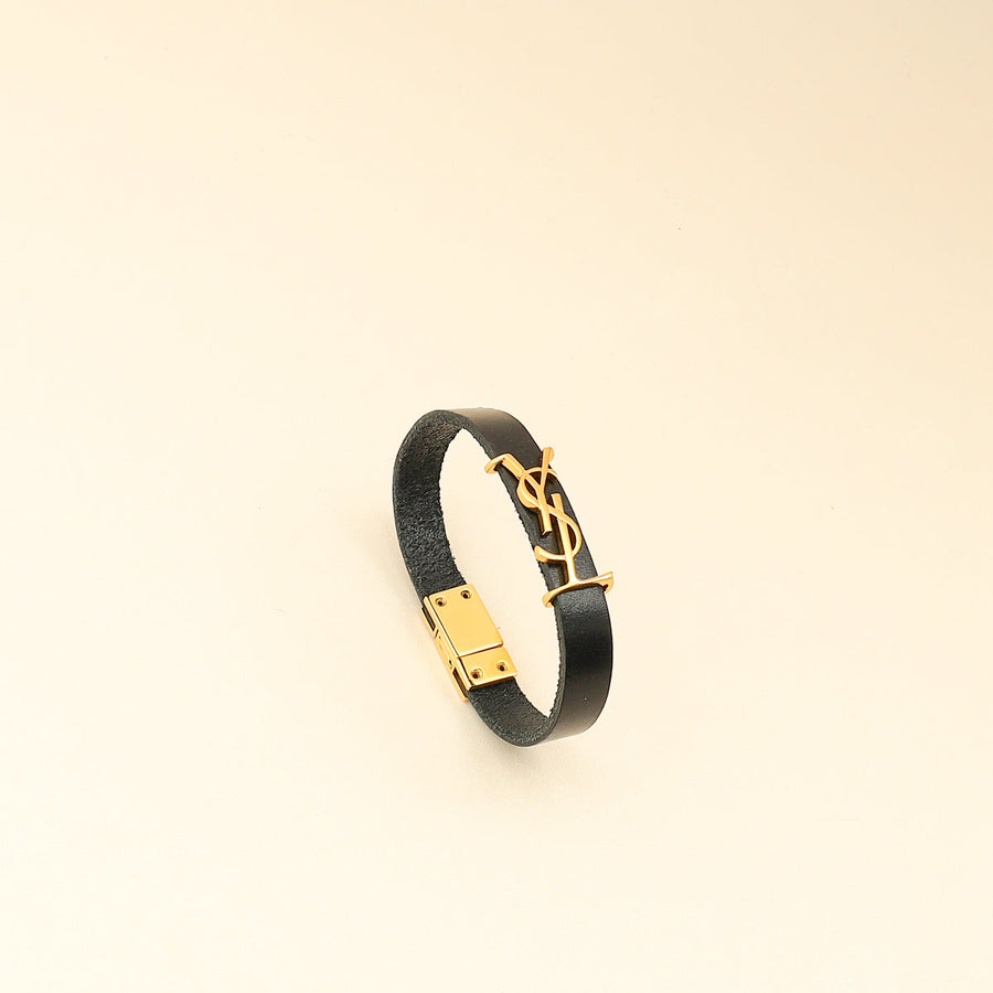 YSL Black Single Tour Cassandre Bracelet