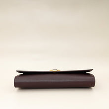 YSL Burgundy Y Ligne Clutch