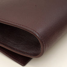 YSL Burgundy Y Ligne Clutch