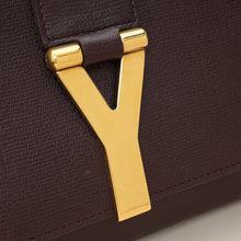 YSL Burgundy Y Ligne Clutch