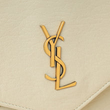 YSL Vintage White Cassandre Envelope Large Flap Pouch