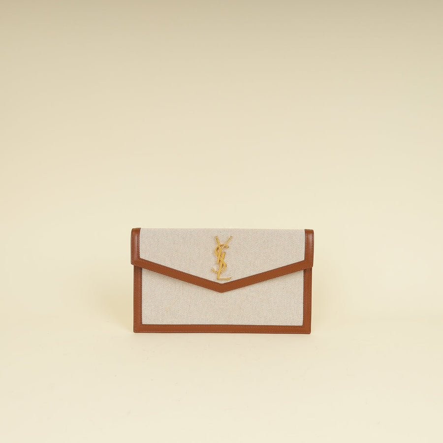 YSL Bicolor Uptown Pouch