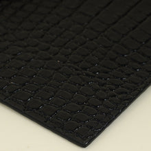YSL Black Croco Embossed Uptown Clutch