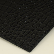 YSL Black Croco Embossed Uptown Clutch