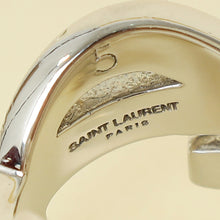 YSL Silver Monogram Ring 5